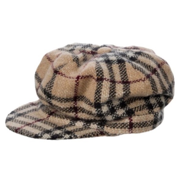 Burberry Accessories - Burberry London Plaid Newsboy Hat Medium